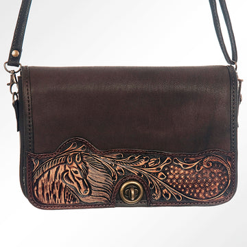 American Darling Cross Body Hand Tooled Full Grain Genuine Leather Western Women Bag Handbag Purse | Crossbody for Cute